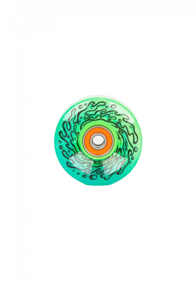 Slime Balls 60mm 78 a Light Ups LED Skateboard Wheels inkl. Kugellager (blue-green)